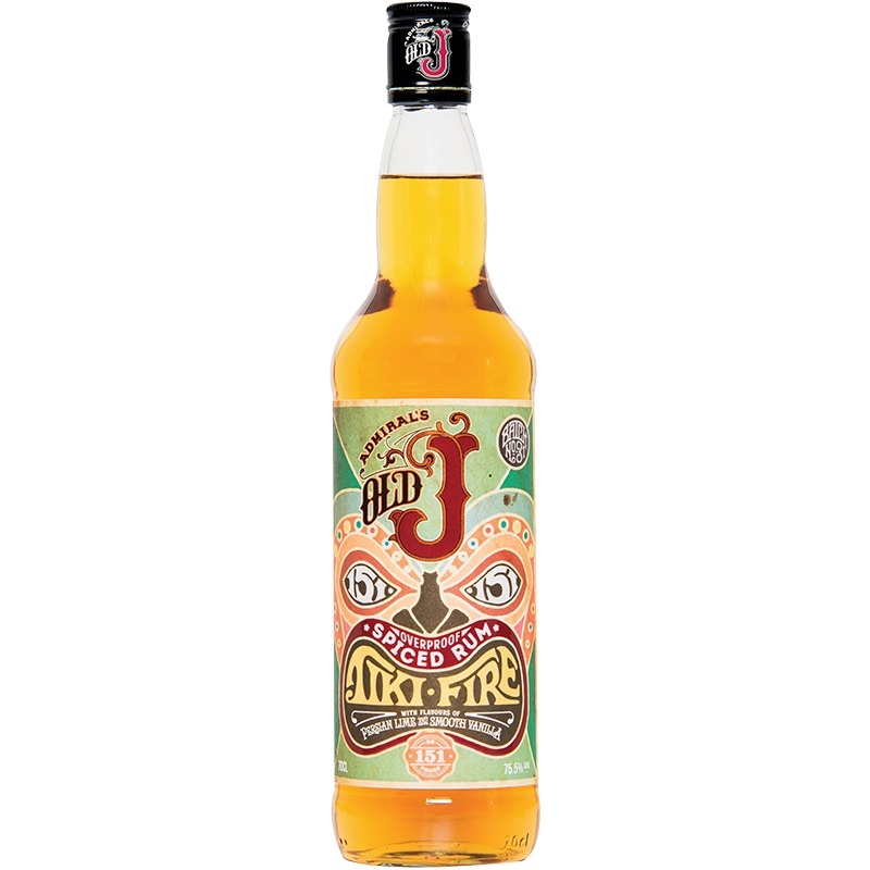 Admiral's Old J Tiki Fire Spiced Rum